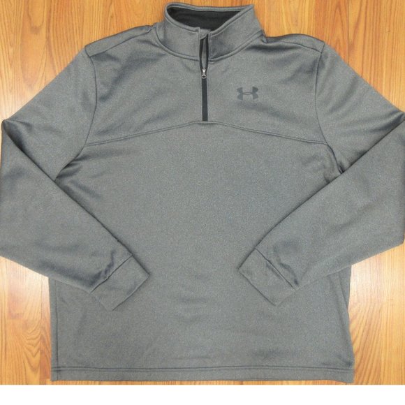 Under Armour Other - UNDER ARMOUR LOOSE FIT Mens 1/4 ZIP JACKET GRAY & BLACK Sz X-LARGE, XL